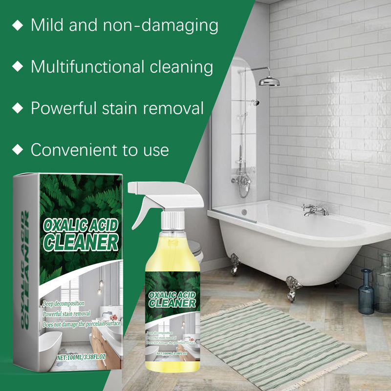 🥳2026 HOT SALE🥳💞50K+ SOLD!💥🔬 【CLEARANCE!】Molecular-Level Cleaning Tech! Oxalic Acid Bathroom Cleaner Dissolves Rust & Limescale 50% OFF🚽✨