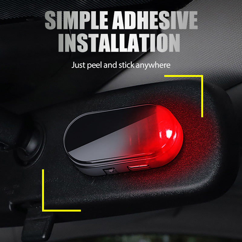 Simple adhesive installation of car warning light