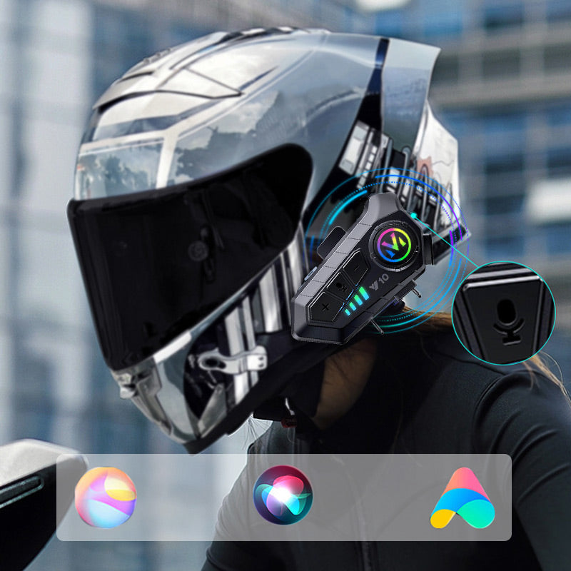 ⏰Motorcycle Bluetooth Headset for Half/Full Face Helmet