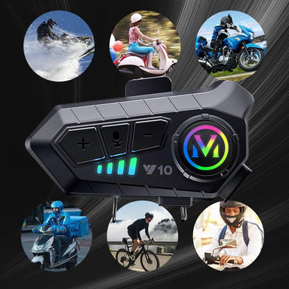 ⏰Motorcycle Bluetooth Headset for Half/Full Face Helmet