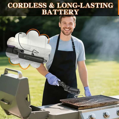 ✨ Cordless Electric BBQ Brush Cleaner