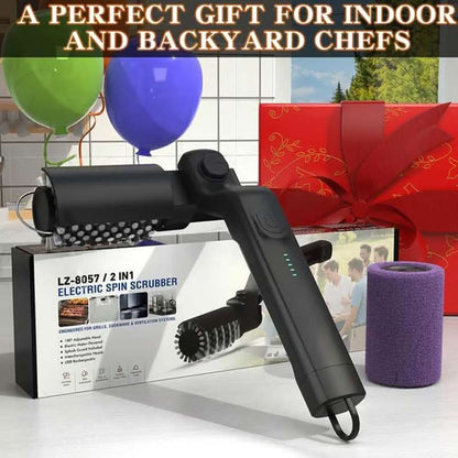 ✨ Cordless Electric BBQ Brush Cleaner
