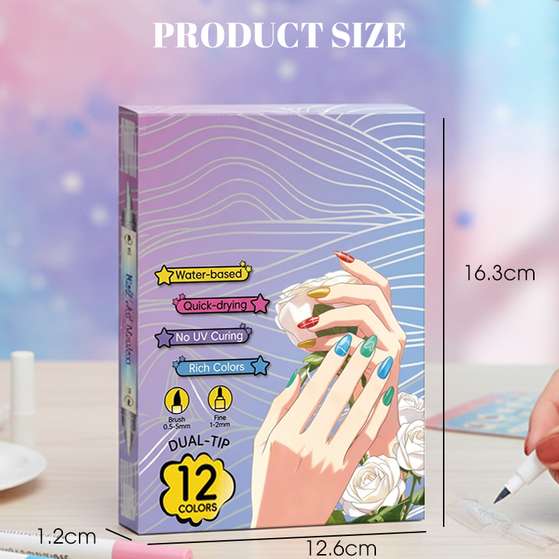 💅🖌️Dual‑Tip Nail Art Pens