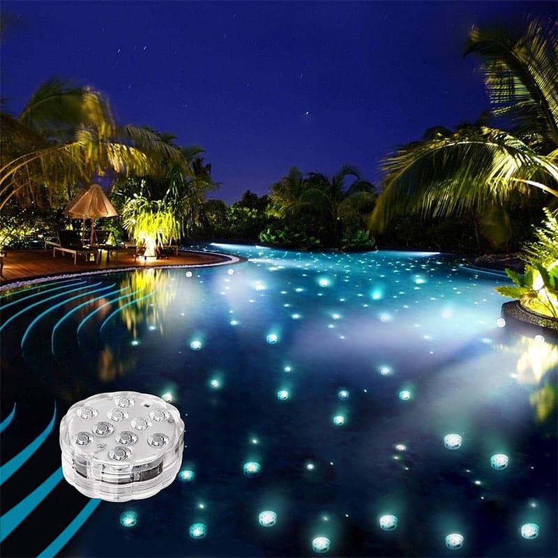💥Submersible LED Pool Lights (RF Remote Control )