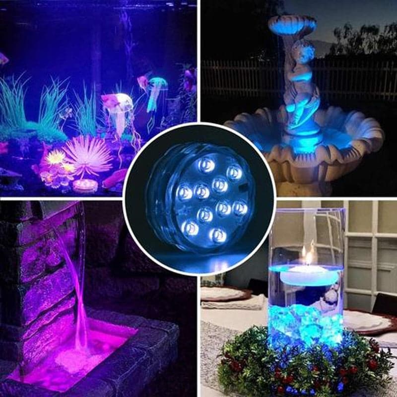 💥Submersible LED Pool Lights (RF Remote Control )