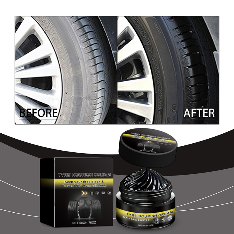 🥳 2026 HOT SALE💞Car Tire Care Wax - Anti-Cracking, UV Protection & Restores Deep Black Gloss | Safe on Rubber, No Harsh Chemicals, 50g