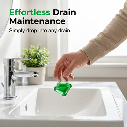 🥳2026 HOT SALE🥳💞50K+ SOLD!🏠💧 50% OFF! Drain Deodorizer Pods – Bio-Enzyme Drain Cleaner & Odour Eliminator. Instant fresh scent, no harsh chemicals. Say goodbye to embarrassing odours. 🚰✅