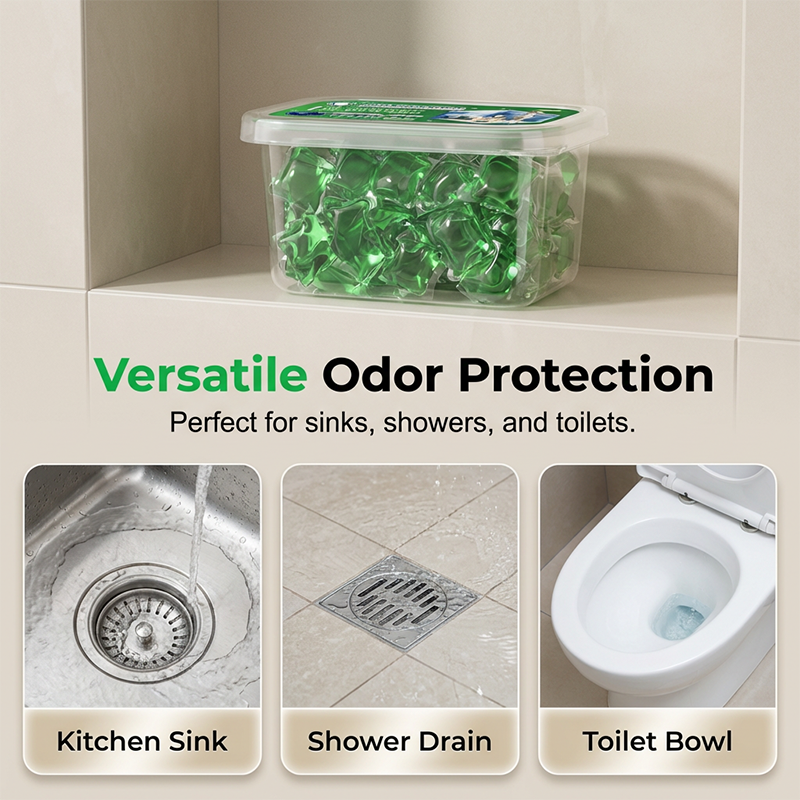 🥳2026 HOT SALE🥳💞50K+ SOLD!🏠💧 50% OFF! Drain Deodorizer Pods – Bio-Enzyme Drain Cleaner & Odour Eliminator. Instant fresh scent, no harsh chemicals. Say goodbye to embarrassing odours. 🚰✅