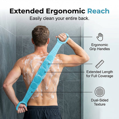 🔥Limited Time Promotion 🔥Dual-Sided Silicone Back Scrubber