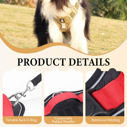 🦮 No‑Pull Dog Harness Kit with Leash & LED Collar – Escape‑Proof, Breathable Padding & Night Visibility 💡