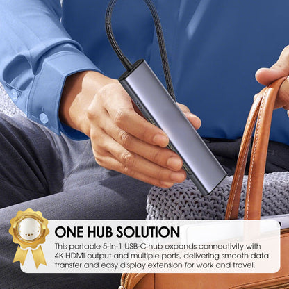 ⏳Limited-time 50% off⏰Portable 5-in-1 USB-C Hub with 4K HDMI Output📱➡️📺