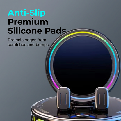 🔥Limited Time 50% Off🚗 RGB Electric Car Phone Mount with Wireless Charging – Auto-Clamping & 15W Fast Charge ⚡