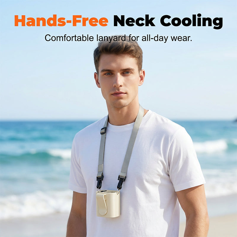Portable Clip-On Waist Fan with Digital Display