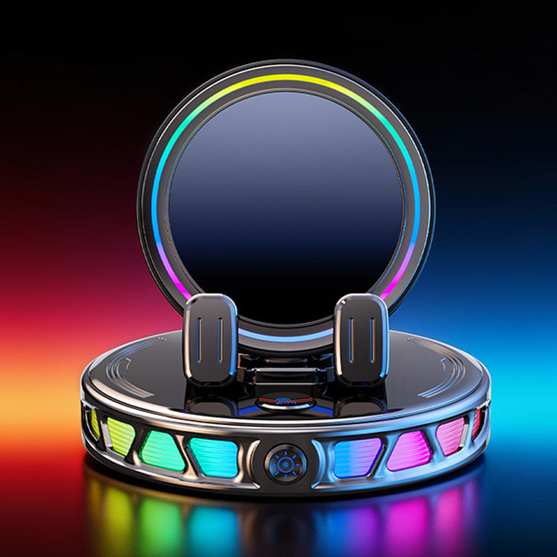 📱50% OFF NOW! RGB Car Phone Mount‑ Auto‑Clamping Wireless Charging Phone Holder, Colorful Light Dashboard Mount, One‑Hand Operation for Safe Driving