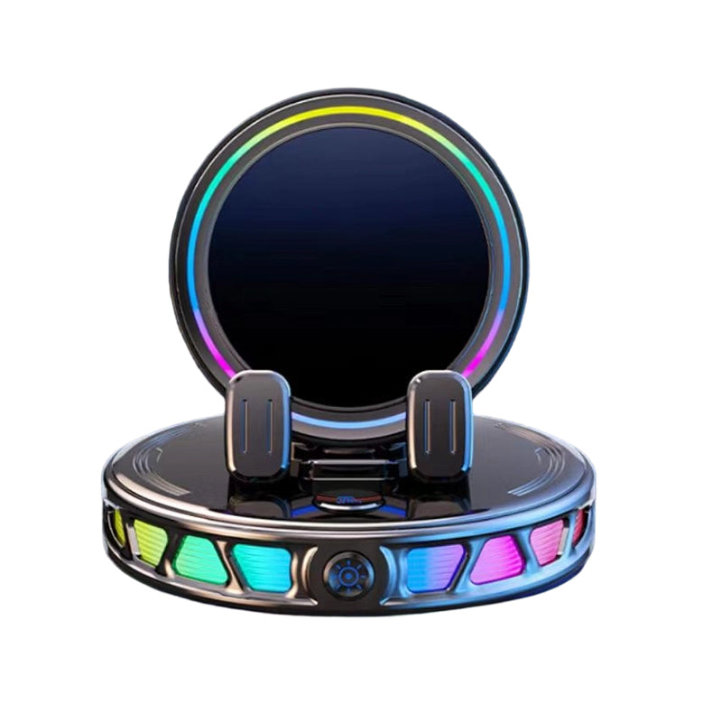 📱50% OFF NOW! RGB Car Phone Mount‑ Auto‑Clamping Wireless Charging Phone Holder, Colorful Light Dashboard Mount, One‑Hand Operation for Safe Driving