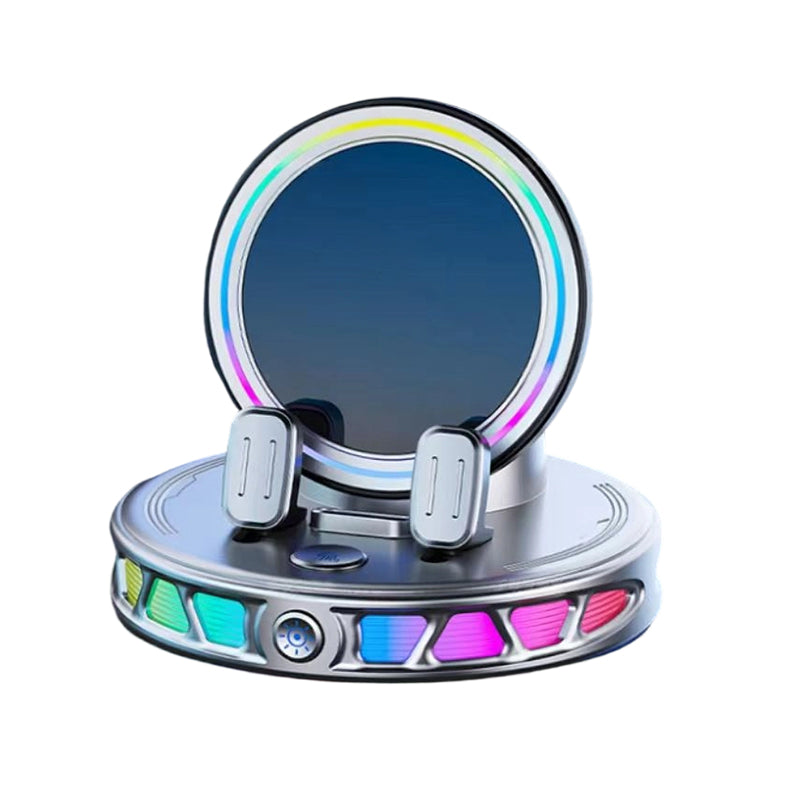 📱50% OFF NOW! RGB Car Phone Mount‑ Auto‑Clamping Wireless Charging Phone Holder, Colorful Light Dashboard Mount, One‑Hand Operation for Safe Driving