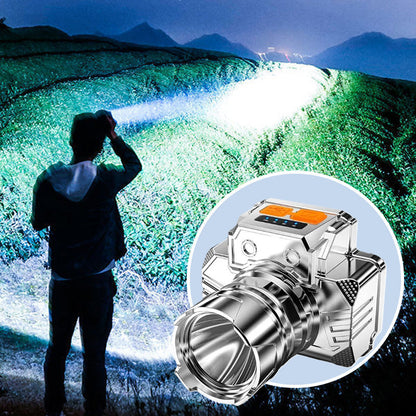 🎁🐟 [Bright Gift: Hot Sale 50% OFF👍 – Limited Time!⏰] Portable Waterproof Smart LED Headlamp – Outdoor Fishing Essential, Motion Sensor, USB Charging. Hands-Free & Reliable! 🔦💧✨