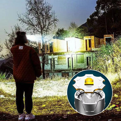 🎁🐟 [Bright Gift: Hot Sale 50% OFF👍 – Limited Time!⏰] Portable Waterproof Smart LED Headlamp – Outdoor Fishing Essential, Motion Sensor, USB Charging. Hands-Free & Reliable! 🔦💧✨