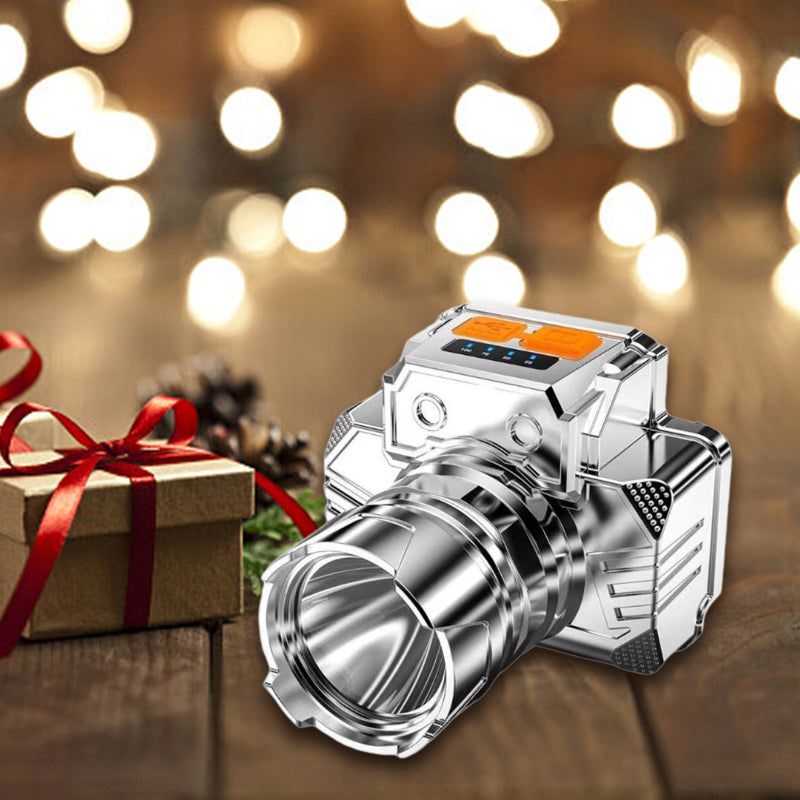 🎁🐟 [Bright Gift: Hot Sale 50% OFF👍 – Limited Time!⏰] Portable Waterproof Smart LED Headlamp – Outdoor Fishing Essential, Motion Sensor, USB Charging. Hands-Free & Reliable! 🔦💧✨