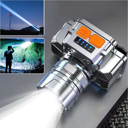 🎁🐟 [Bright Gift: Hot Sale 50% OFF👍 – Limited Time!⏰] Portable Waterproof Smart LED Headlamp – Outdoor Fishing Essential, Motion Sensor, USB Charging. Hands-Free & Reliable! 🔦💧✨