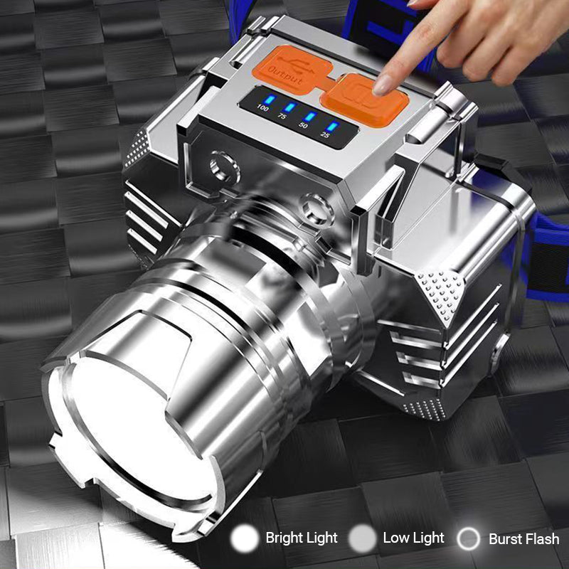 🎁🐟 [Bright Gift: Hot Sale 50% OFF👍 – Limited Time!⏰] Portable Waterproof Smart LED Headlamp – Outdoor Fishing Essential, Motion Sensor, USB Charging. Hands-Free & Reliable! 🔦💧✨