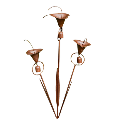 ⏰Calla Lily Garden Stake with Bell Chimes🌷🐦