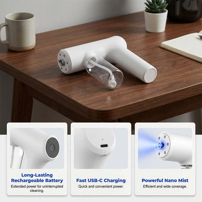 🎁2026 New Arrivals 50% OFF💥Cordless Nano Atomizer – Touchless Disinfecting, Blue Light – For Home, Office & Car 🏠