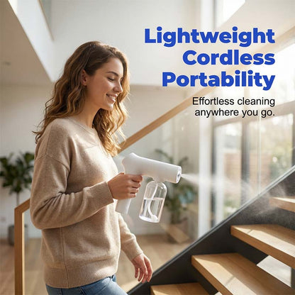 🎁2026 New Arrivals 50% OFF💥Cordless Nano Atomizer – Touchless Disinfecting, Blue Light – For Home, Office & Car 🏠
