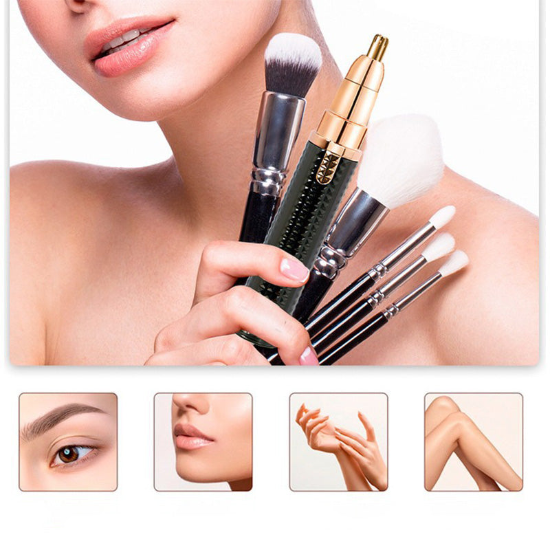 ⏰Portable Electric Eyebrow Trimmer – Interchangeable Heads 🪒