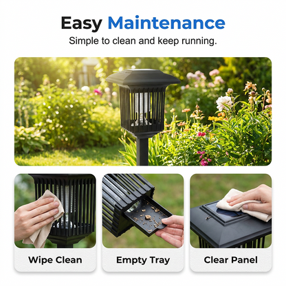 Solar Powered 3-in-1 Mosquito Zapper & Garden Light