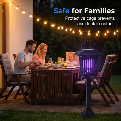 Solar Powered 3-in-1 Mosquito Zapper & Garden Light