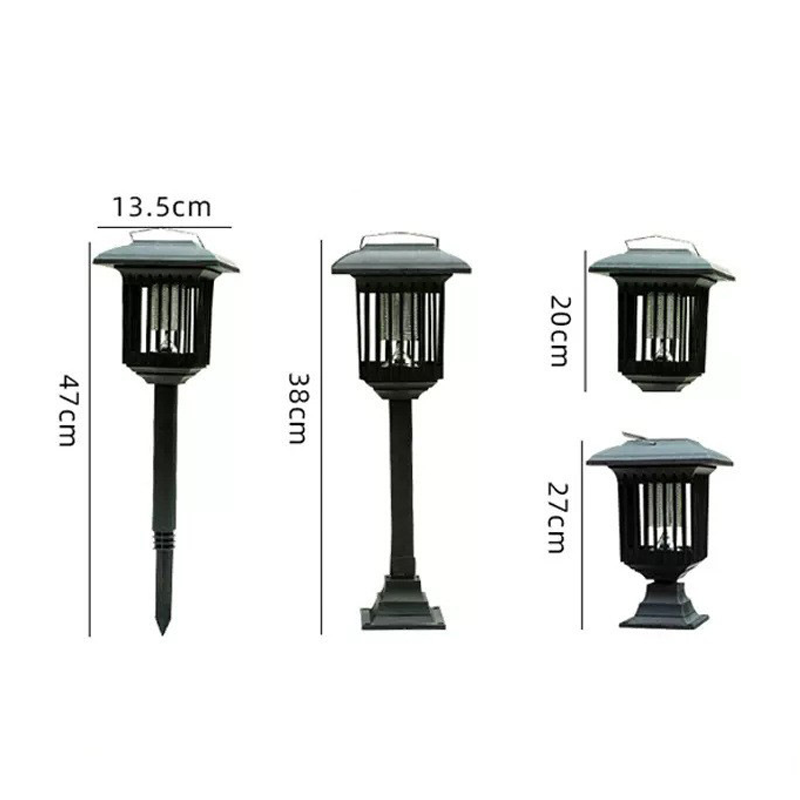 Solar Powered 3-in-1 Mosquito Zapper & Garden Light