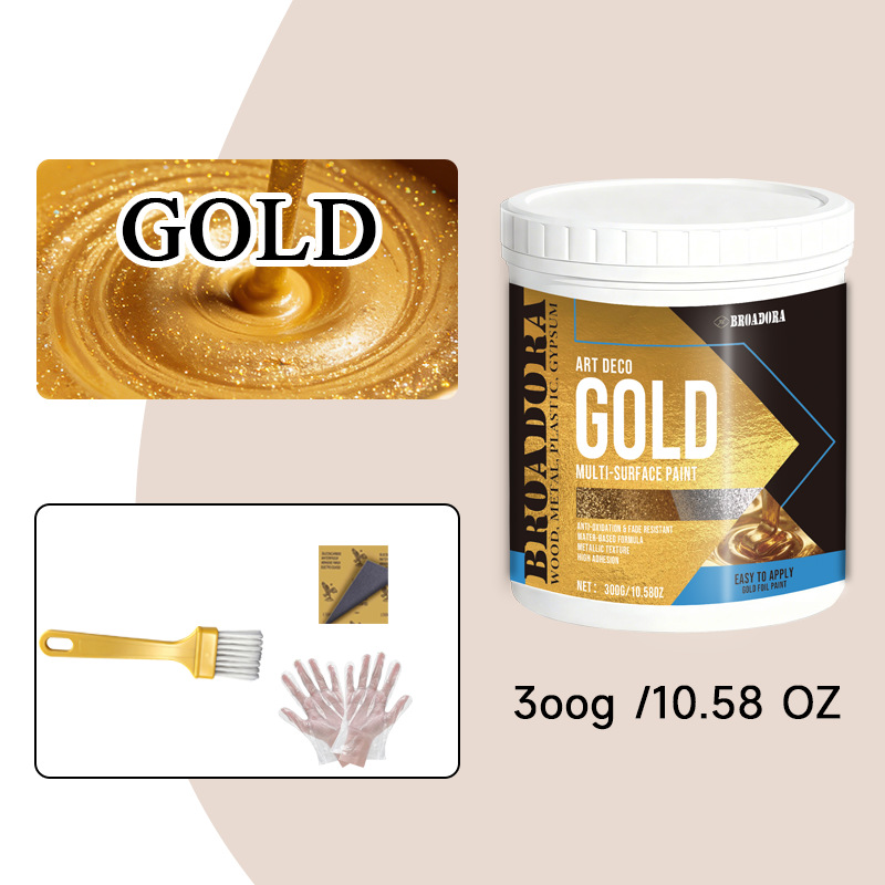 ⏰High Adhesion Multi-Surface Gold Foil Paint💛🖌️