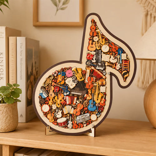 ⌛Limited-time offer-Wooden Musical Note Jigsaw Puzzle