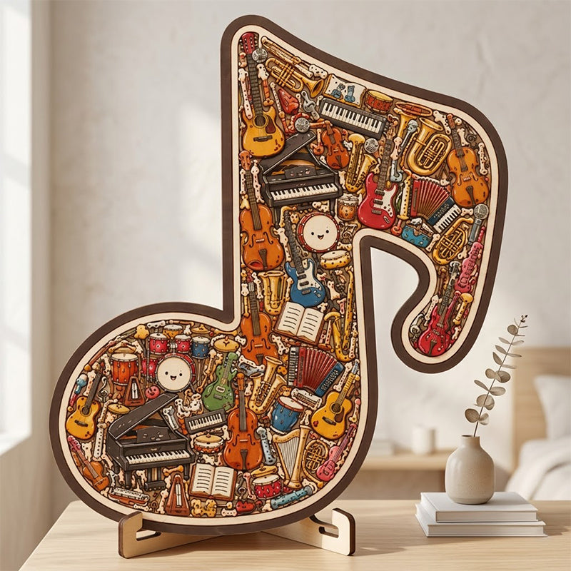 ⌛Limited-time offer-Wooden Musical Note Jigsaw Puzzle