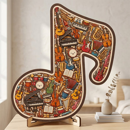 ⌛Limited-time offer-Wooden Musical Note Jigsaw Puzzle