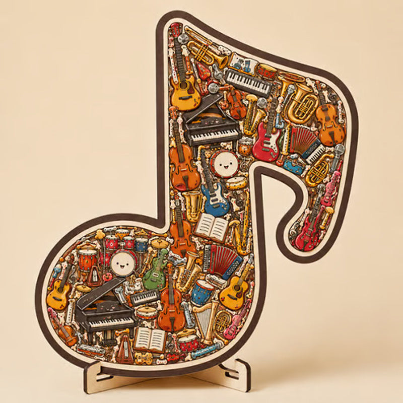 ⌛Limited-time offer-Wooden Musical Note Jigsaw Puzzle