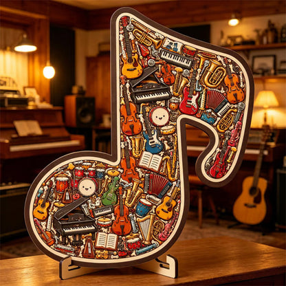 ⌛Limited-time offer-Wooden Musical Note Jigsaw Puzzle