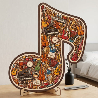 ⌛Limited-time offer-Wooden Musical Note Jigsaw Puzzle
