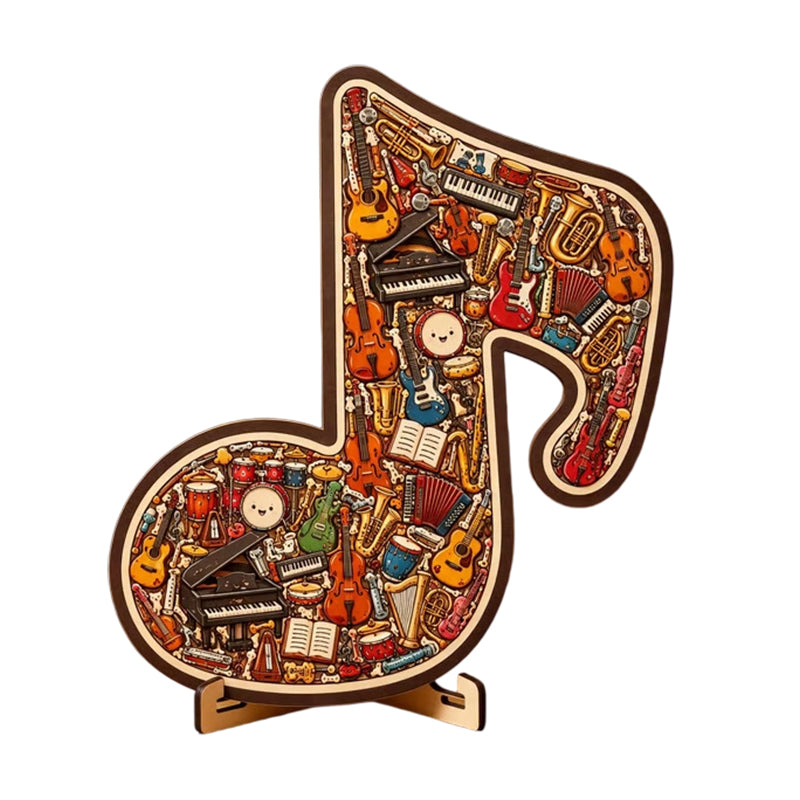 ⌛Limited-time offer-Wooden Musical Note Jigsaw Puzzle