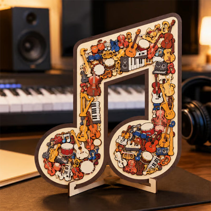 ⌛Limited-time offer-Wooden Musical Note Jigsaw Puzzle