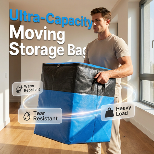 📦🧳Collapsible Storage and Moving Bag – Heavy-duty handles & zippered closure – Folds flat, perfect for moving, travel or closet organization – reusable & easy to clean 🏠