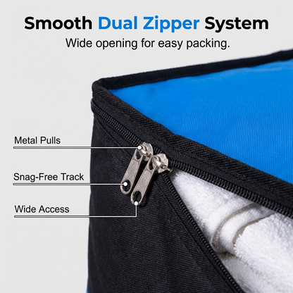 📦🧳Collapsible Storage and Moving Bag – Heavy-duty handles & zippered closure – Folds flat, perfect for moving, travel or closet organization – reusable & easy to clean 🏠