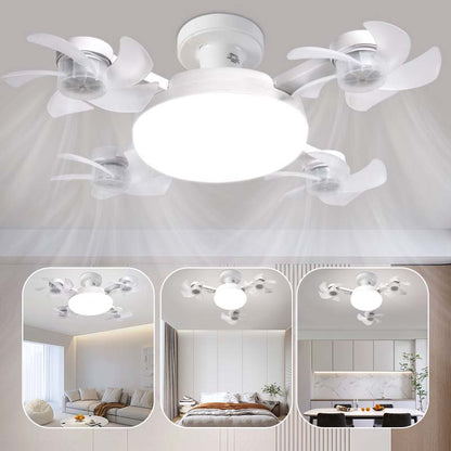 🌀New E27 Socket Ceiling Fan Light – 2‑in‑1 Silent LED Fan with Remote Control