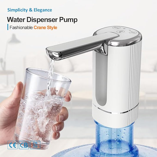 🏠 Automatic dispenser pump – multifunctional, silent & perfect for home, office, summer cottage & camping, fits most standard bottles 🌿