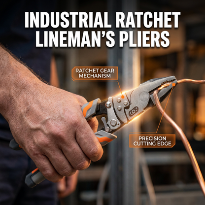 🔧 49% OFF NOW! ⚡ Ratchet Lineman's Pliers – Cut, Strip, Grip & Crimp – Self-Locking, Anti-Rust & All-in-One Electrician Essential 🛠️