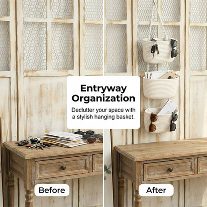 👍3-Tier Wall-Hanging Storage Organizer