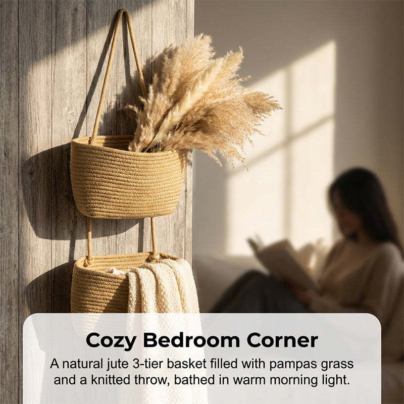 👍3-Tier Wall-Hanging Storage Organizer