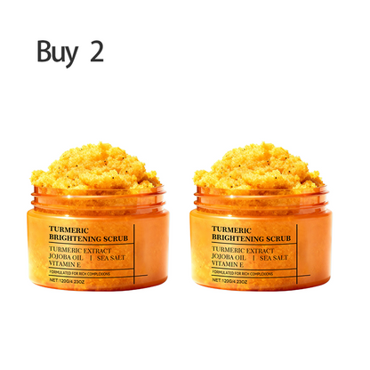 🌿✨ Turmeric Brightening Body Scrub – Natural turmeric, jojoba oil & sea salt. Gently exfoliates dull skin – reveals radiant, baby‑soft glow from head to toe! 🧖‍♀️💛