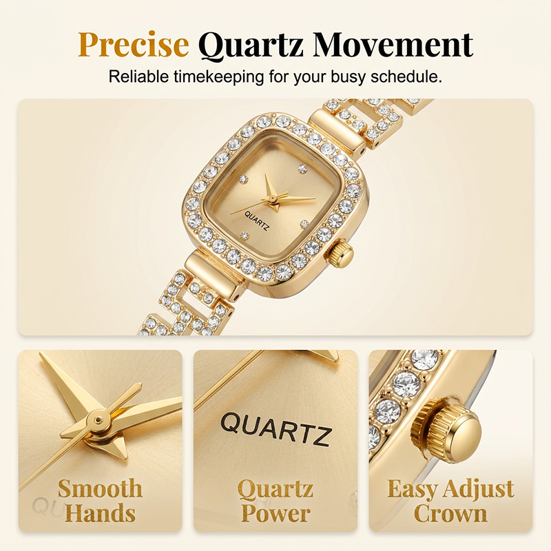 ⏳Time-Limited Special⏰Women Drawstring Bracelet Watch Square Quartz